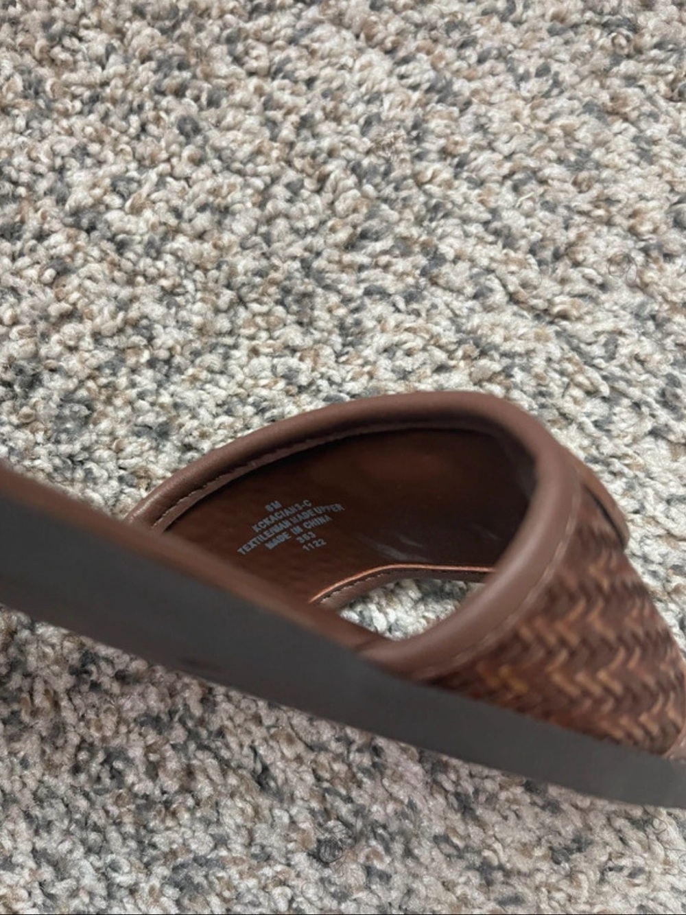 Woven Brown Slide Sandals for Women - Casual Comfort